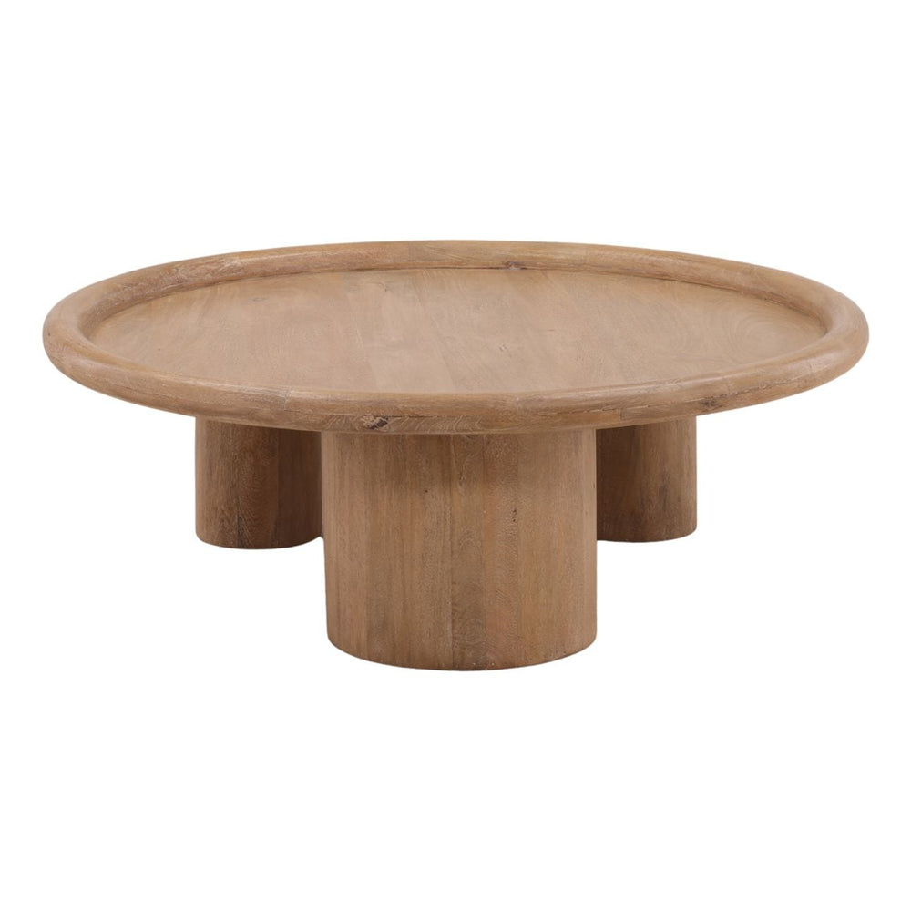 Mercer Mango Wood Coffee Table, profile view