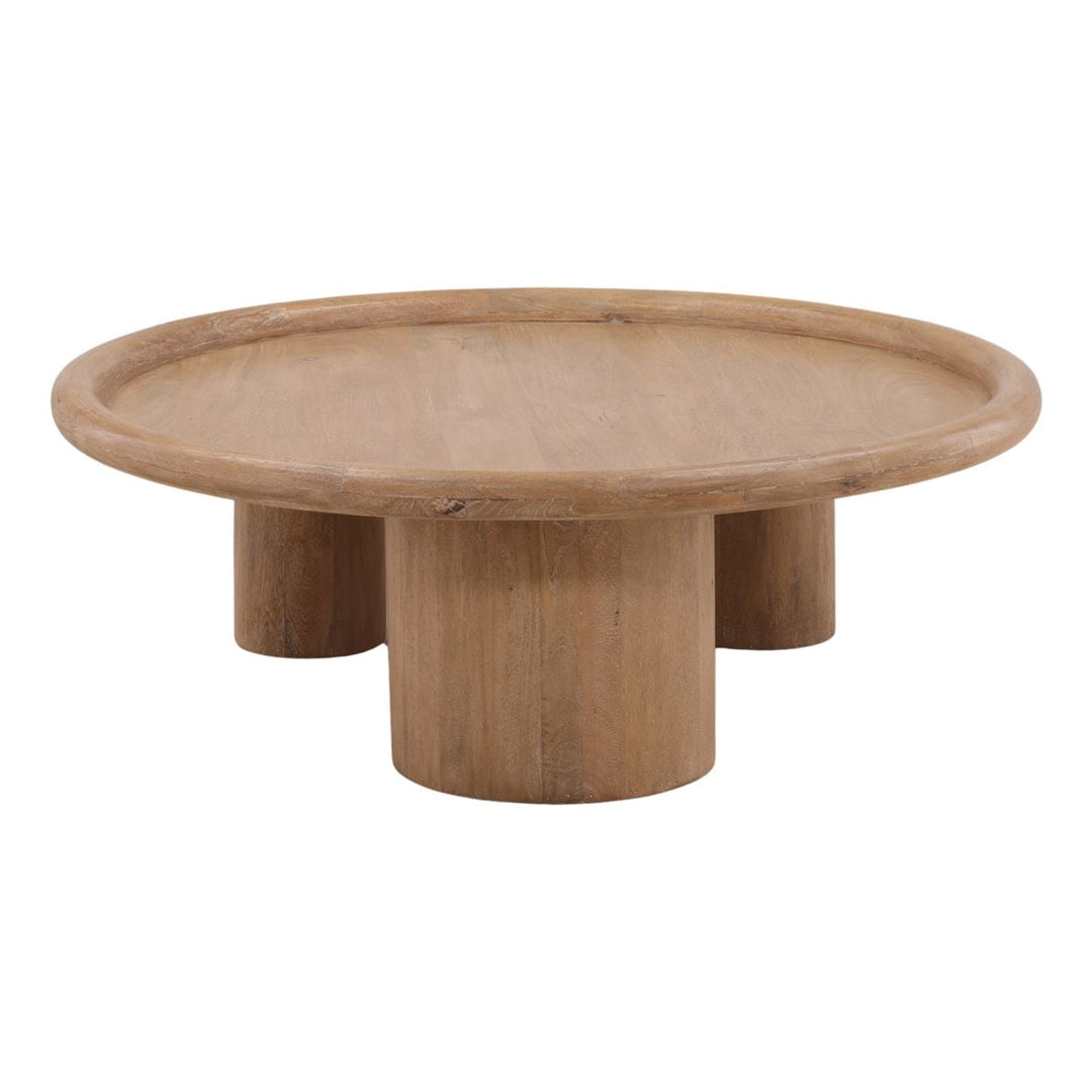 Mercer Mango Wood Coffee Table, profile view