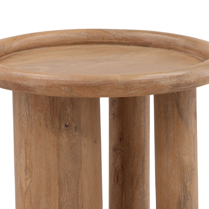 Mercer Mango Wood Side Table, detail 2 view