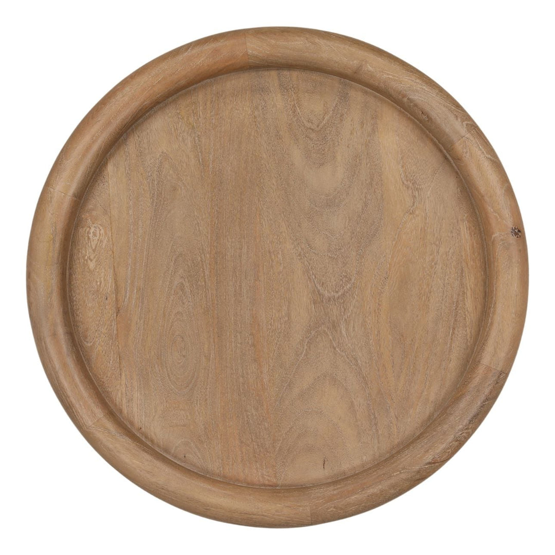 Mercer Mango Wood Side Table, overhead view