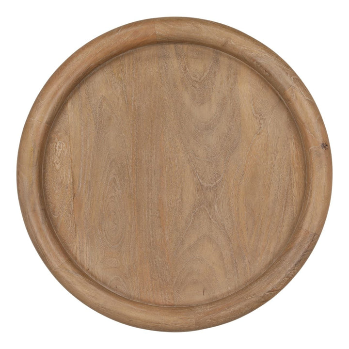 Mercer Mango Wood Side Table, overhead view