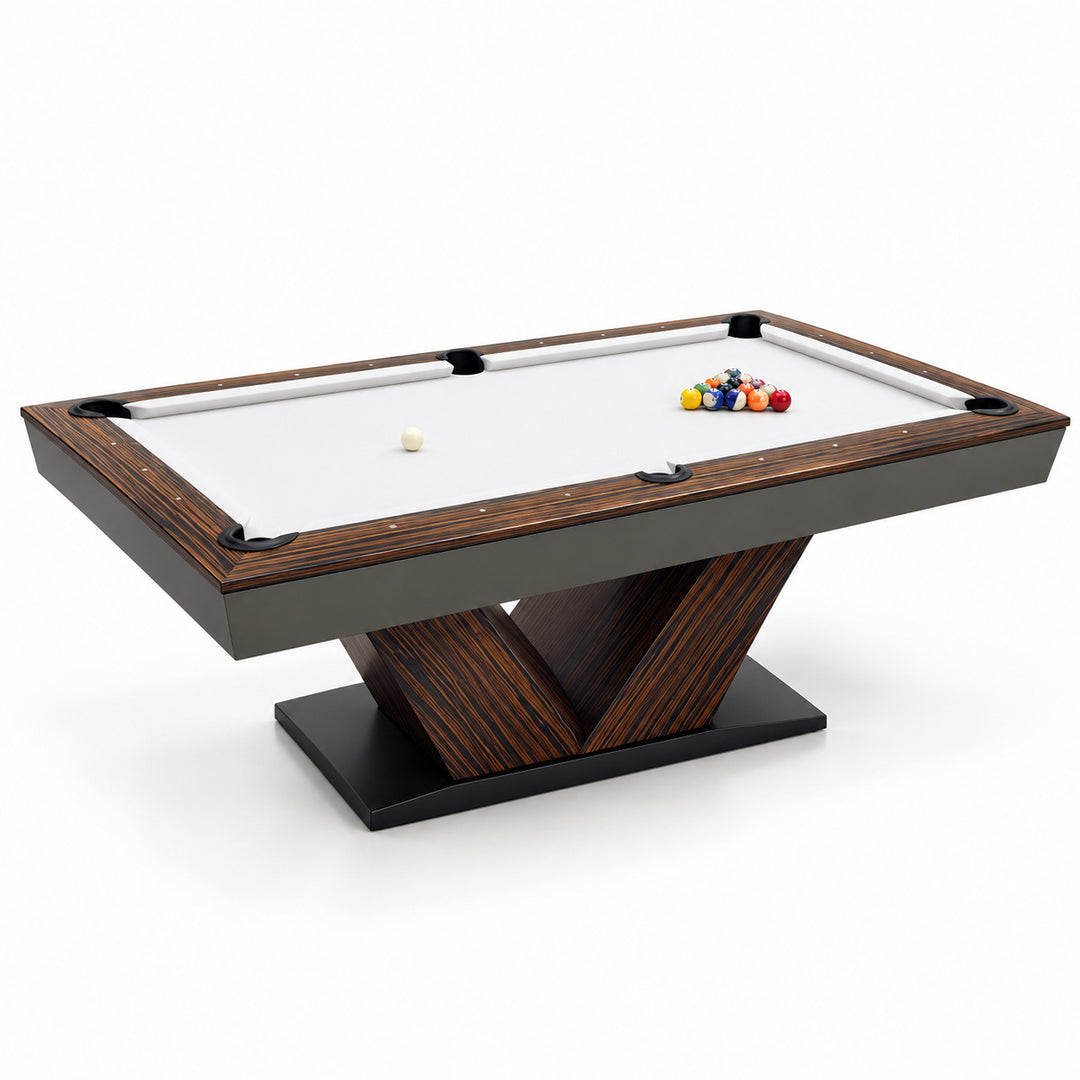 Meridian pool table - Macassar / White 