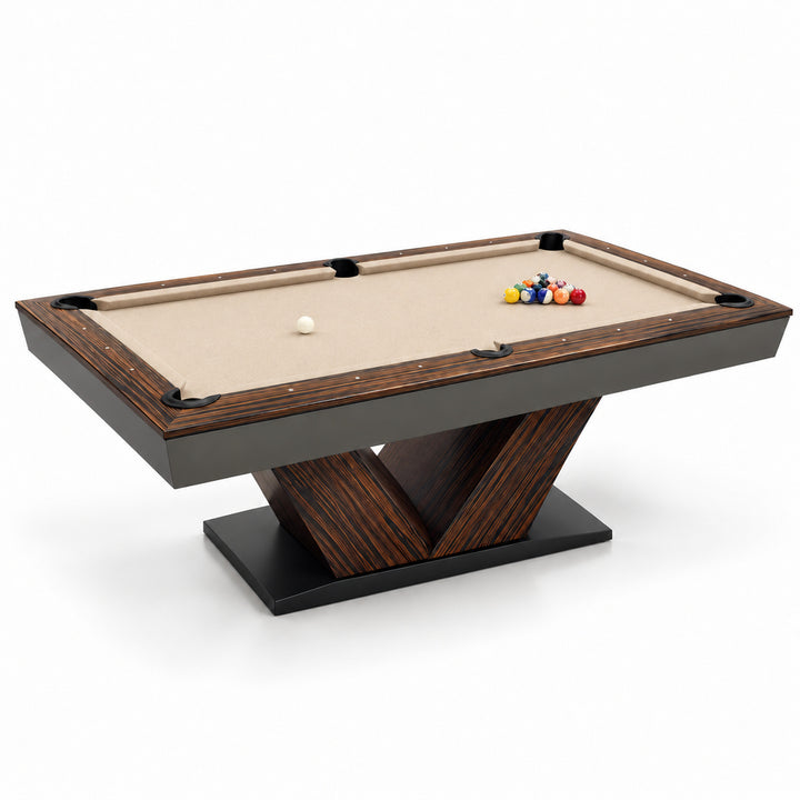 Meridian pool table - Macassar / Oatmeal 
