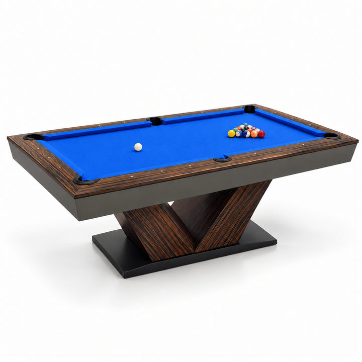 Meridian pool table - Macassar / Electric Blue 