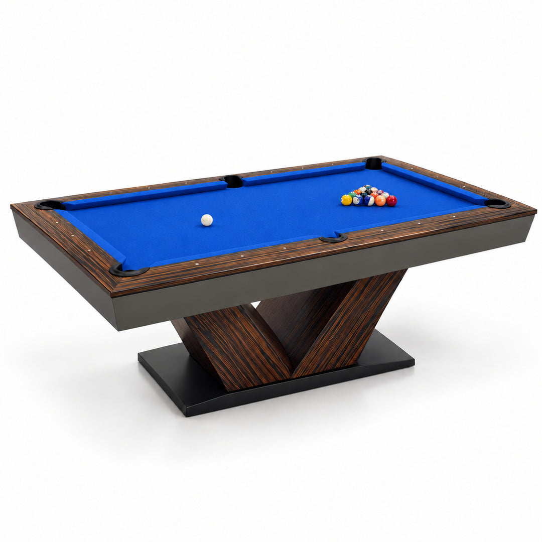 Meridian pool table - Macassar / Cobalt Blue 