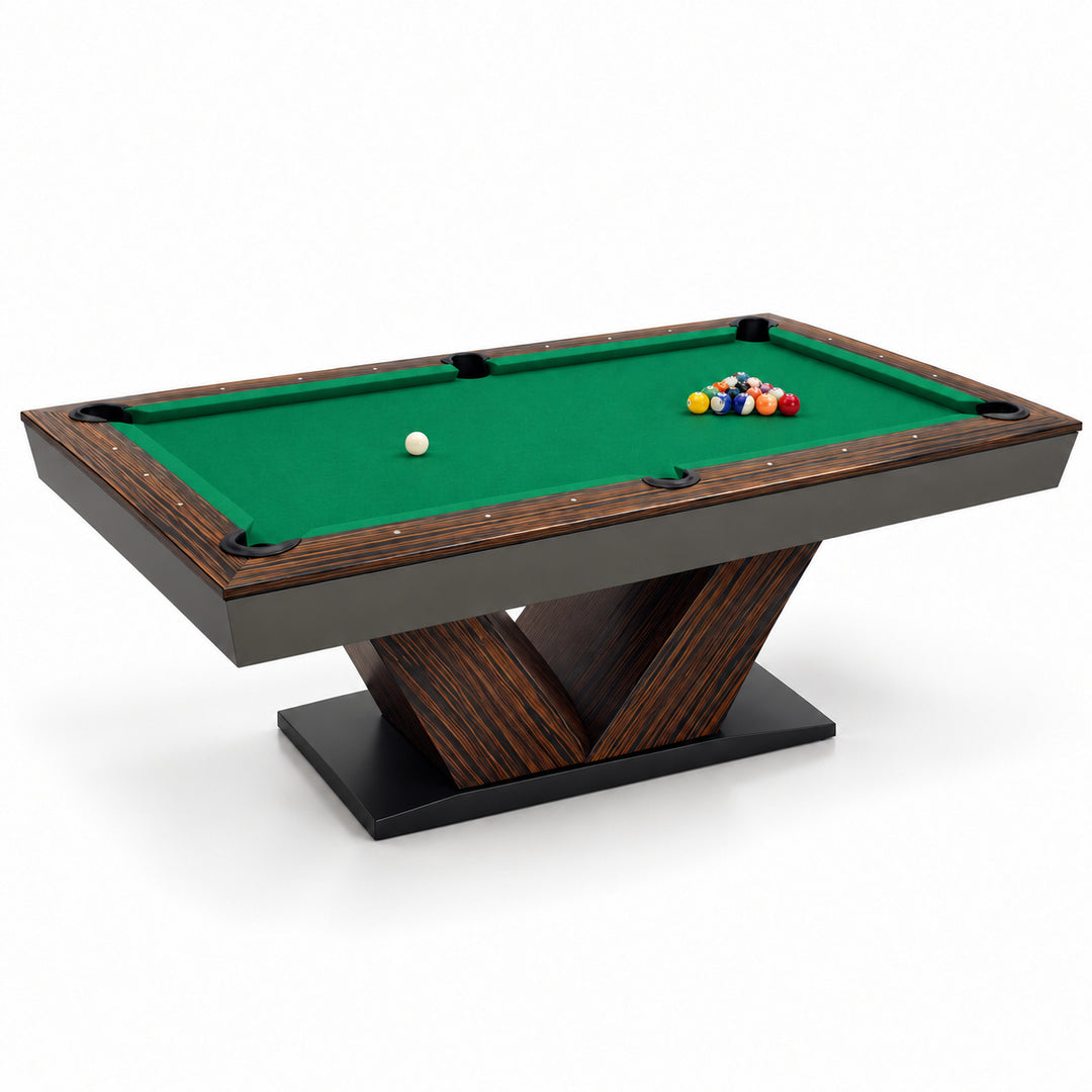 Meridian pool table - Macassar / Emerald Green 