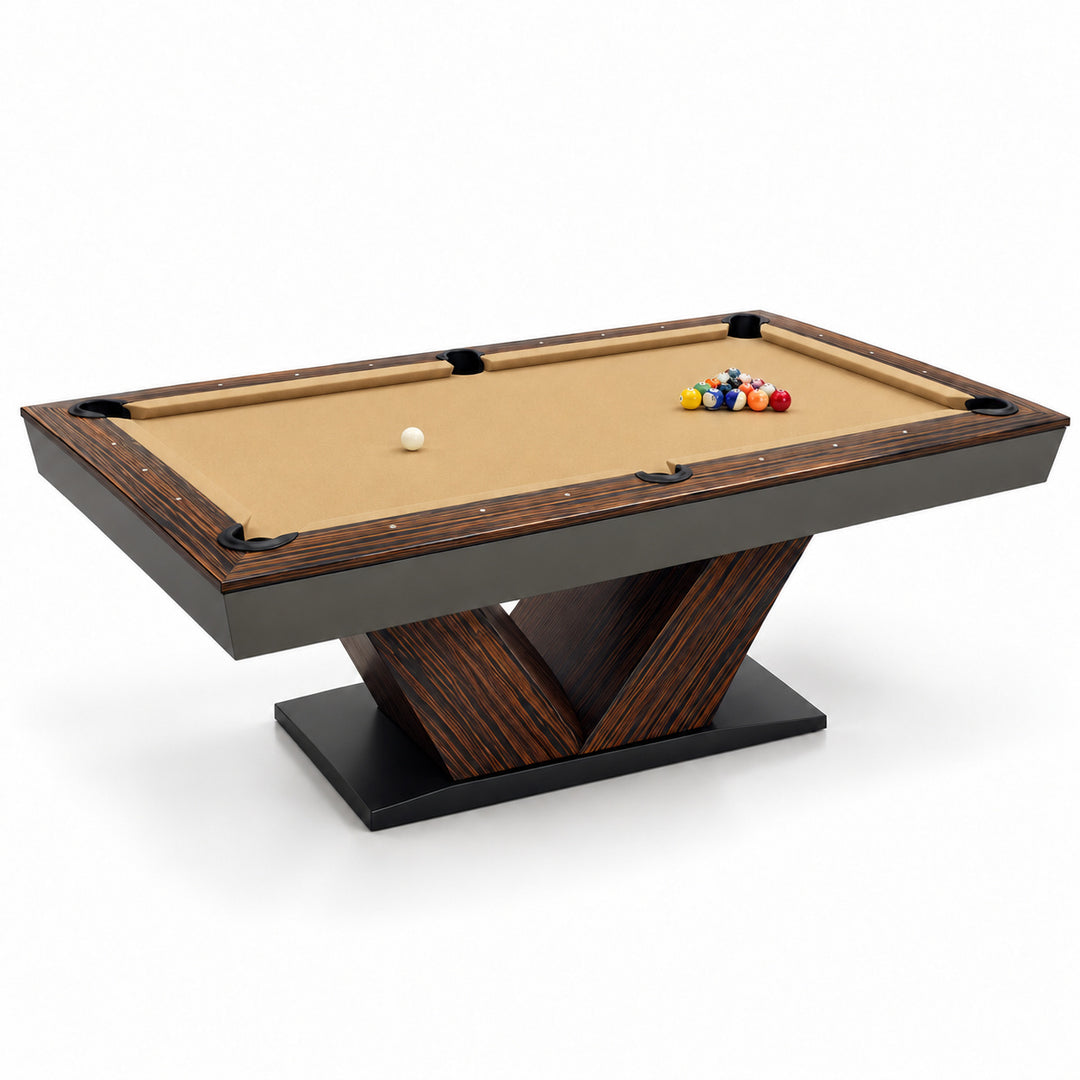 Meridian pool table - Macassar / Camel 