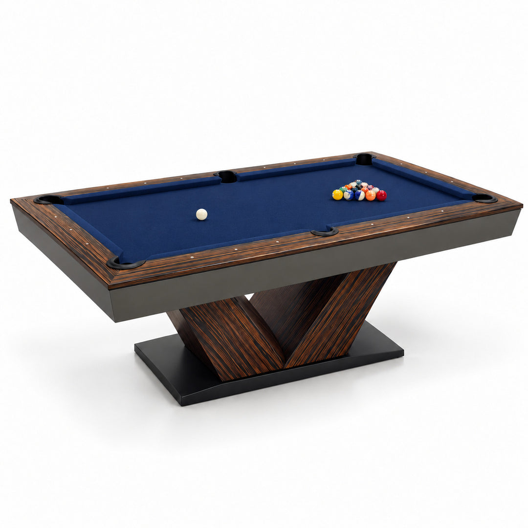 Meridian pool table - Macassar / Midnight Navy 