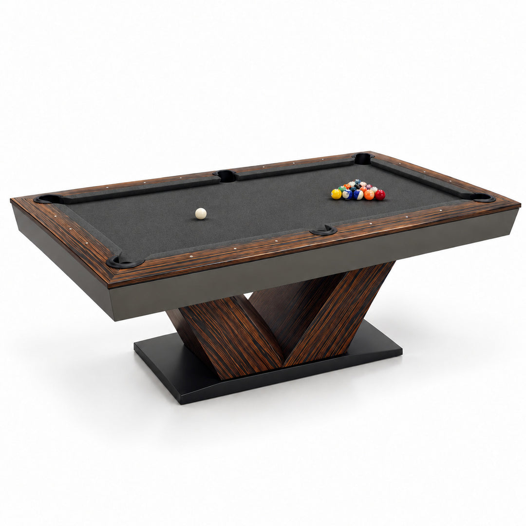 Meridian pool table - Macassar / Graphite 