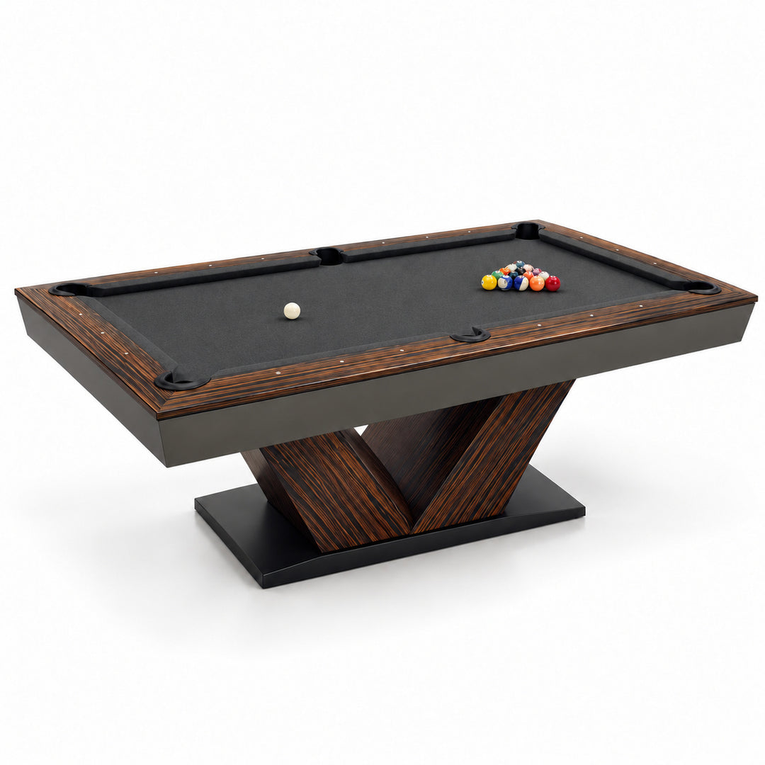 Meridian pool table - Macassar / Deep Charcoal 
