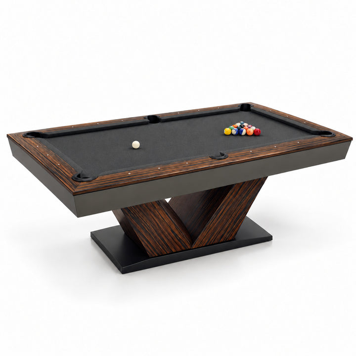 Meridian pool table - Macassar / Deep Charcoal 