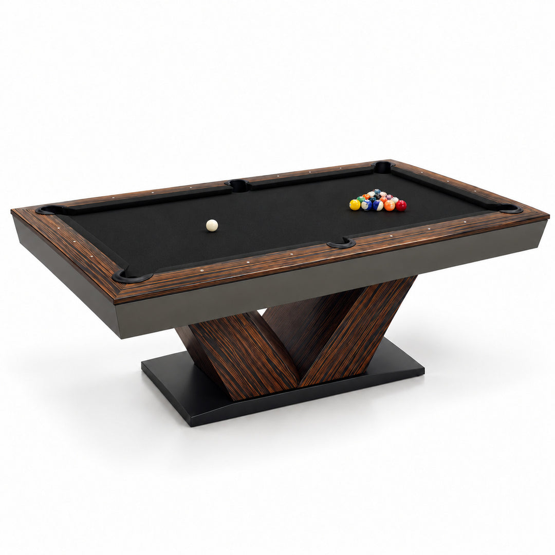 Meridian pool table - Macassar / Black 