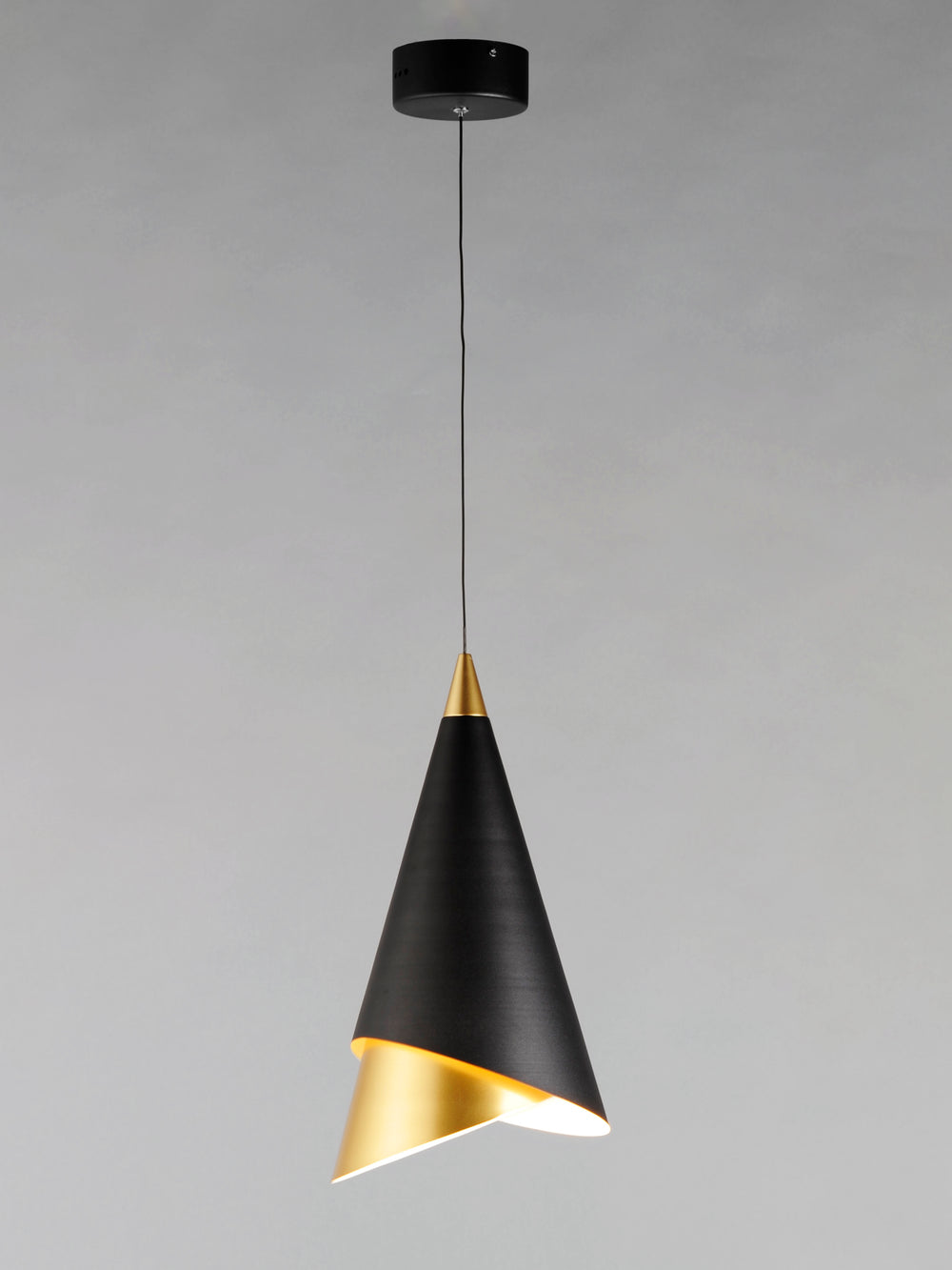 Mermaid 1-Light LED Pendant (8.75" W) by ET2 Lighting, styled view 1