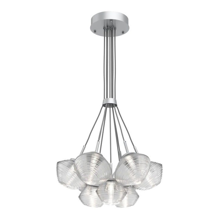 Mesa Cluster Bloom by Hammerton Studio 9 Lights in Classic Silver with Clear glass