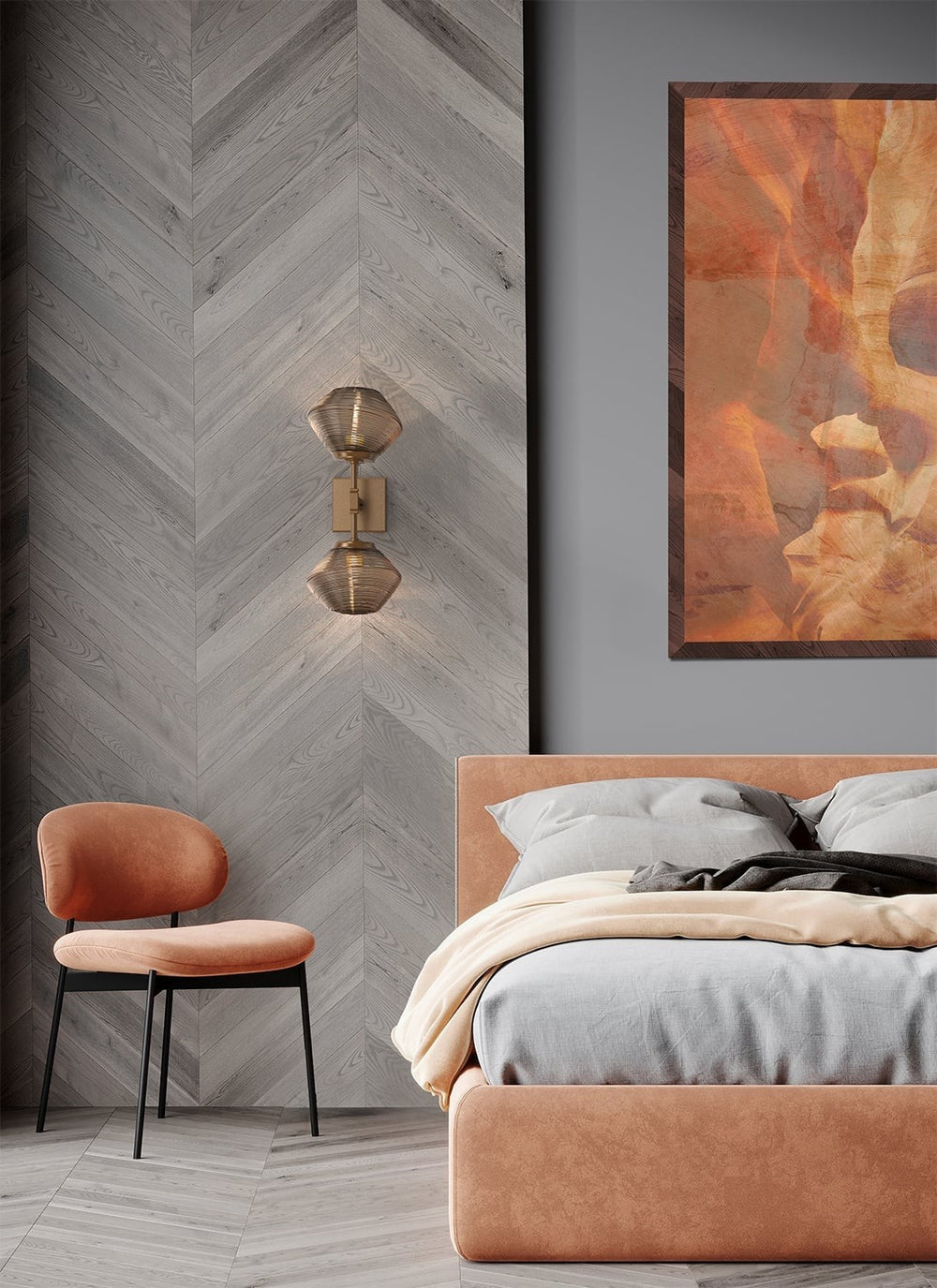 Mesa Double Sconce by Hammerton Studio in a styled interior