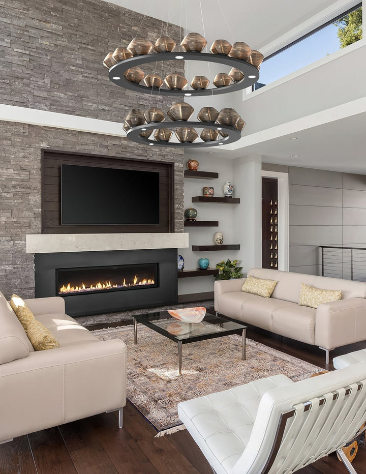 Mesa Ring Chandelier by Hammerton Studio in a styled interior