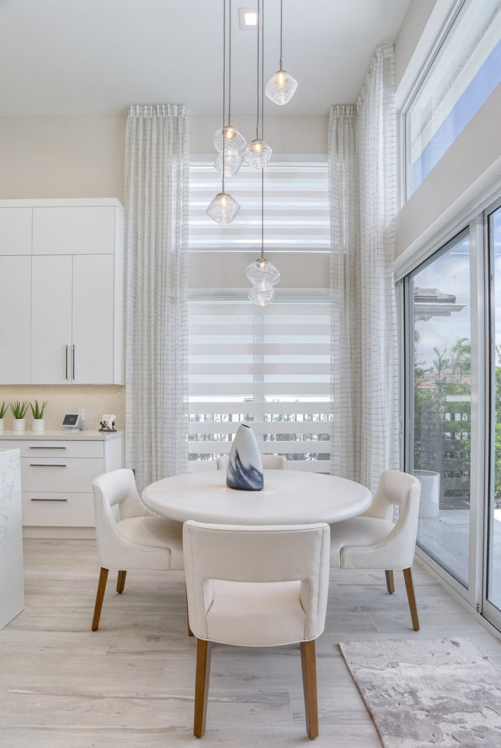 Mesa Round Pendant Chandelier by Hammerton Studio in a styled interior