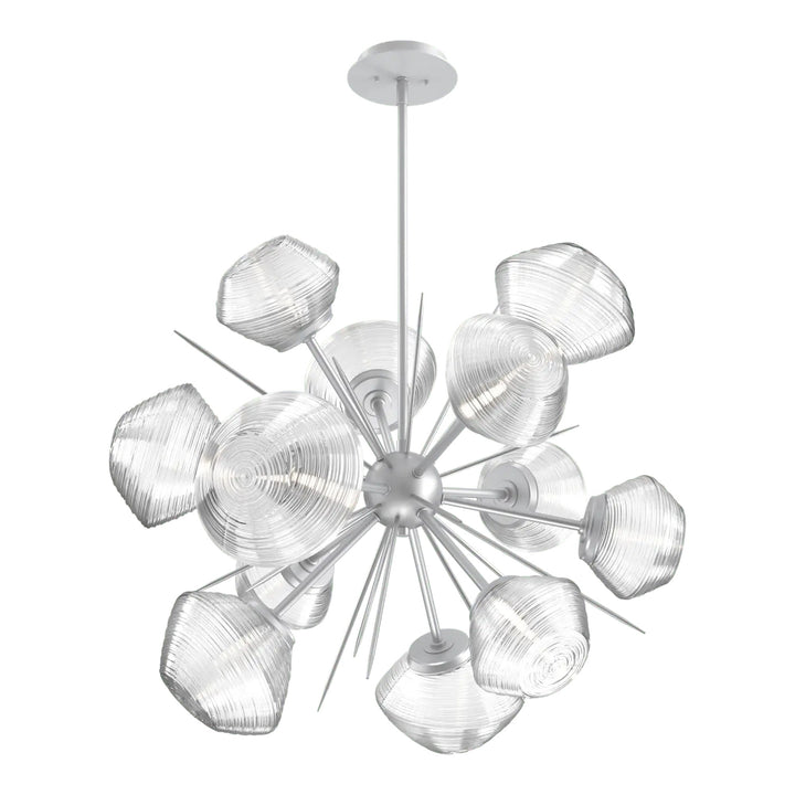 Mesa Starburst Chandelier by Hammerton Studio Medium in Classic Silver with Clear glass