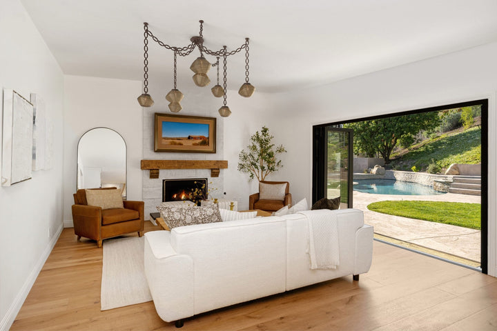 Mesa Swag Chandelier by Hammerton Studio in a styled interior