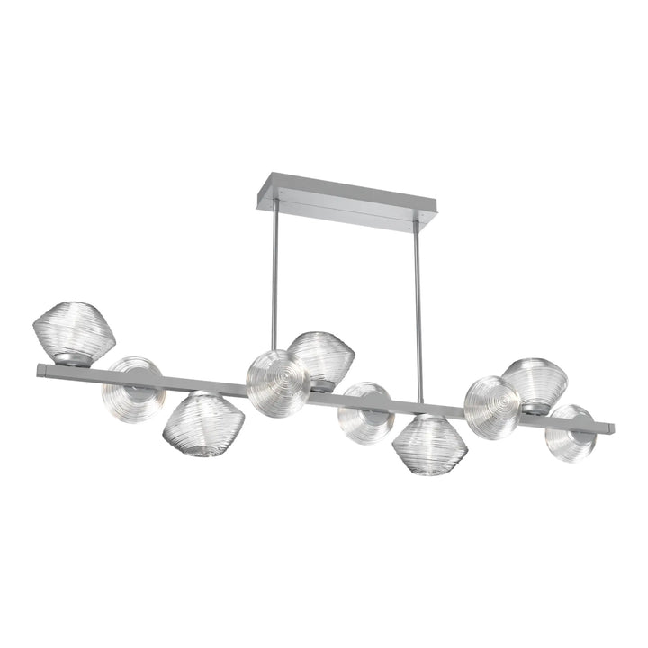 Mesa Twisted Branch Chandelier by Hammerton Studio 10 Lights in Classic Silver with Clear glass