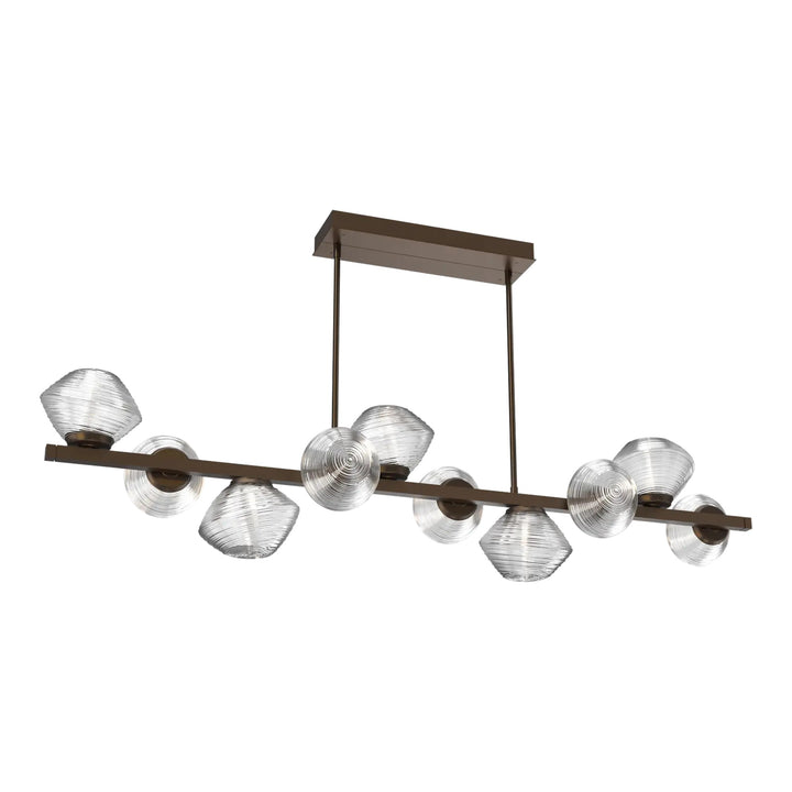 Mesa Twisted Branch Chandelier by Hammerton Studio 10 Lights in Flat Bronze with Clear glass