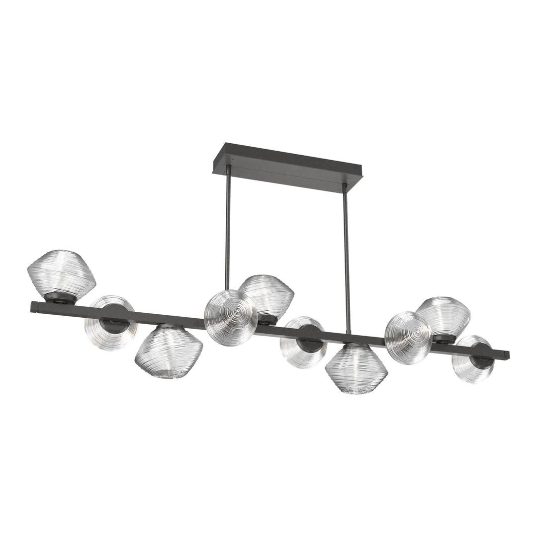 Mesa Twisted Branch Chandelier by Hammerton Studio 10 Lights in Graphite with Clear glass