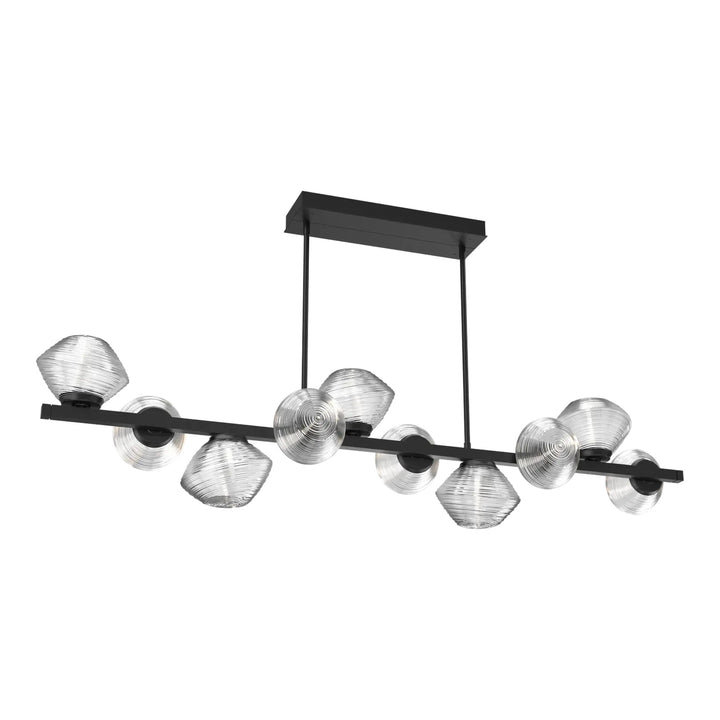 Mesa Twisted Branch Chandelier by Hammerton Studio 10 Lights in Matte Black with Clear glass