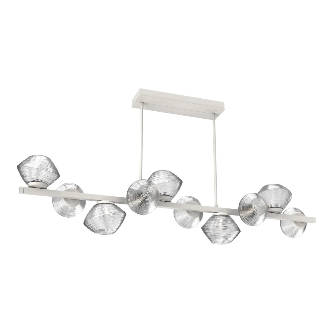 Mesa Twisted Branch Chandelier by Hammerton Studio 10 Lights in Salt White with Clear glass