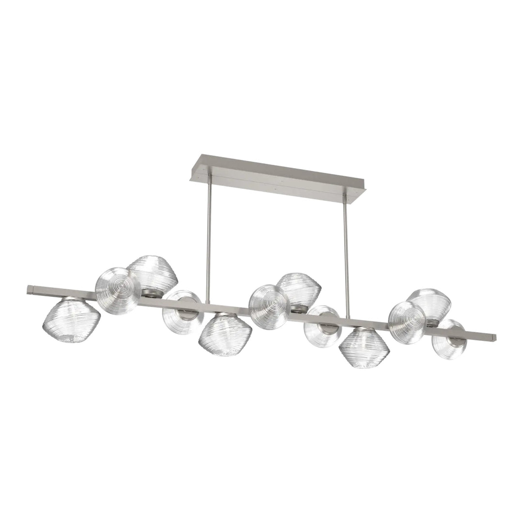 Mesa Twisted Branch Chandelier by Hammerton Studio 12 Lights in Beige Silver with Clear glass