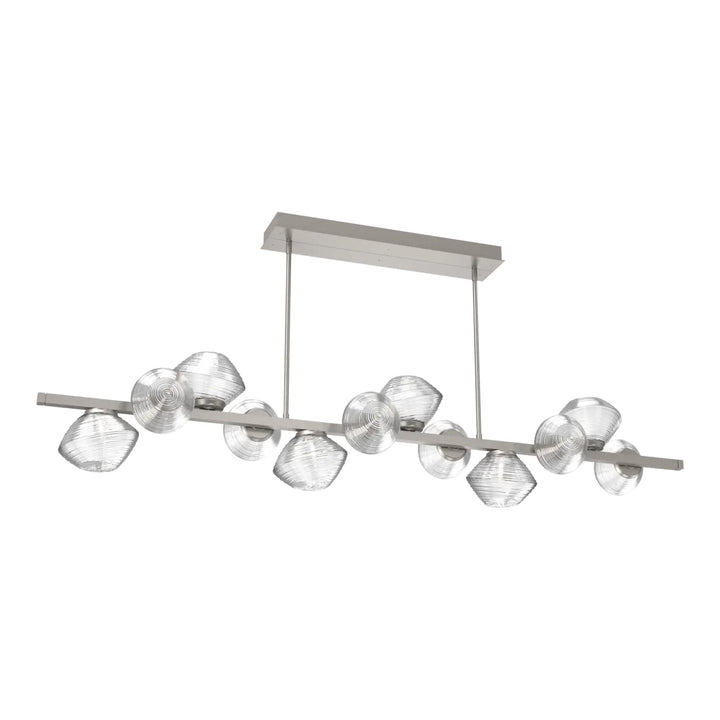 Mesa Twisted Branch Chandelier by Hammerton Studio 12 Lights in Beige Silver with Clear glass