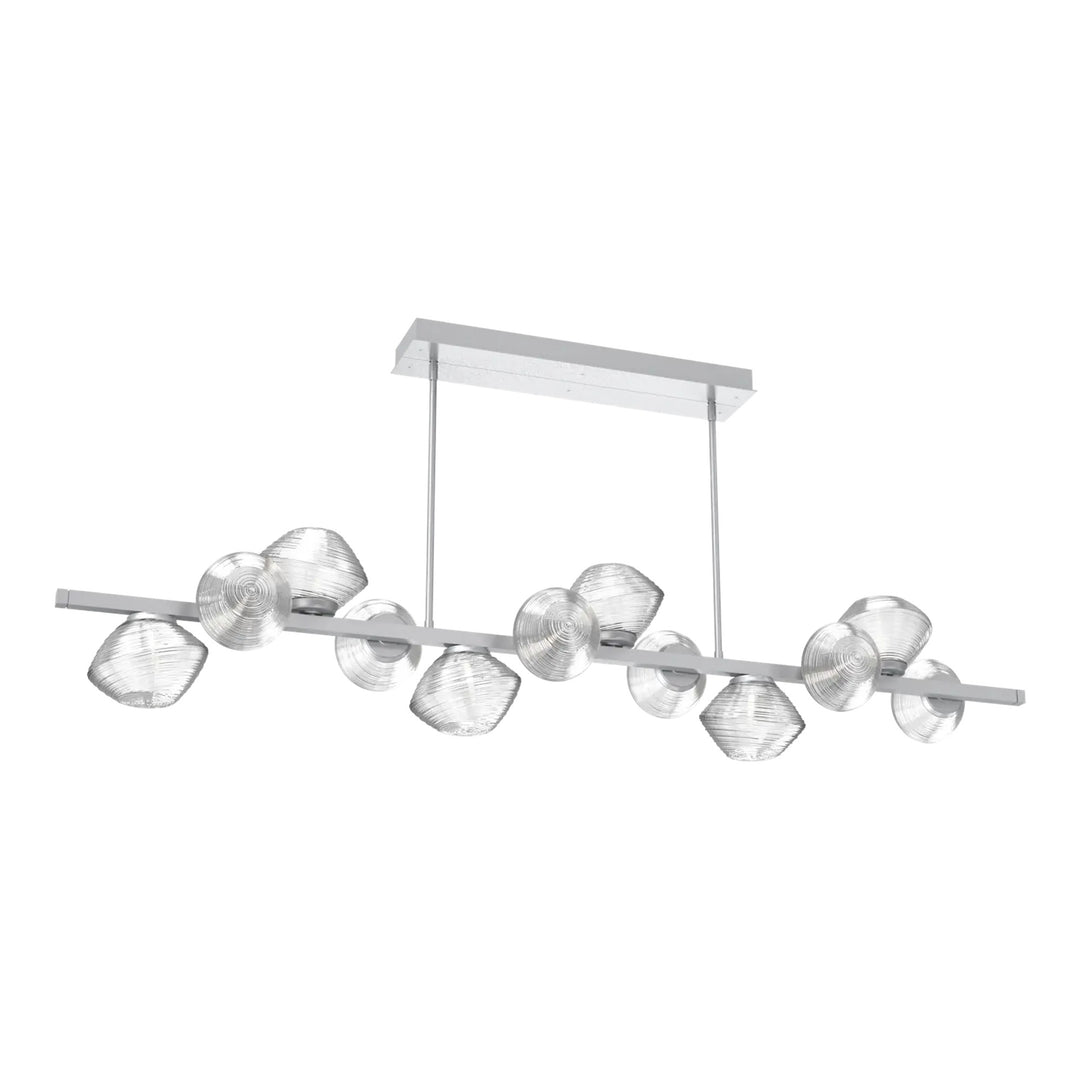 Mesa Twisted Branch Chandelier by Hammerton Studio 12 Lights in Classic Silver with Clear glass