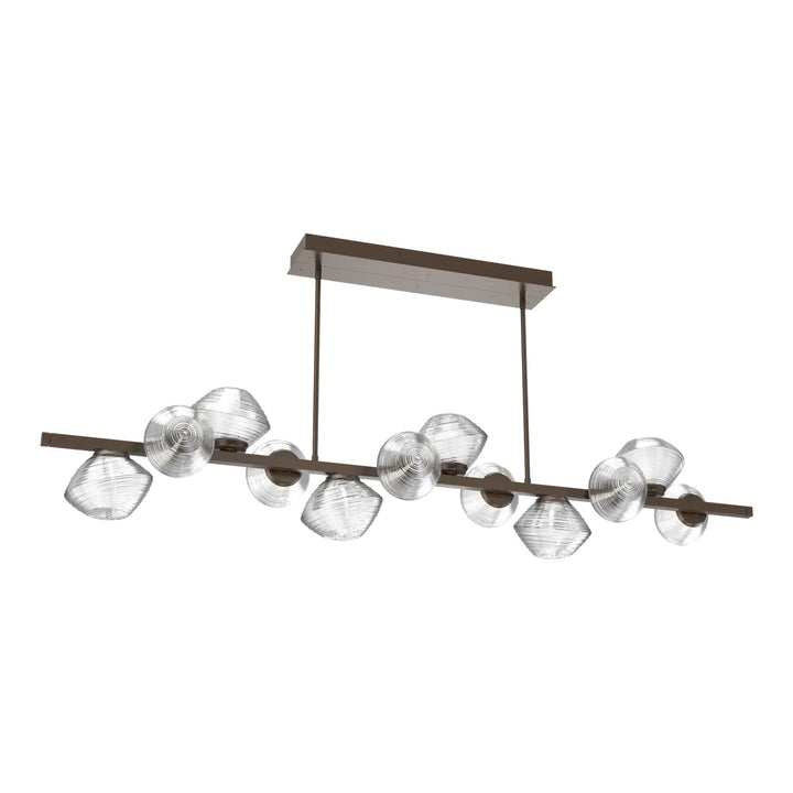 Mesa Twisted Branch Chandelier by Hammerton Studio 12 Lights in Flat Bronze with Clear glass