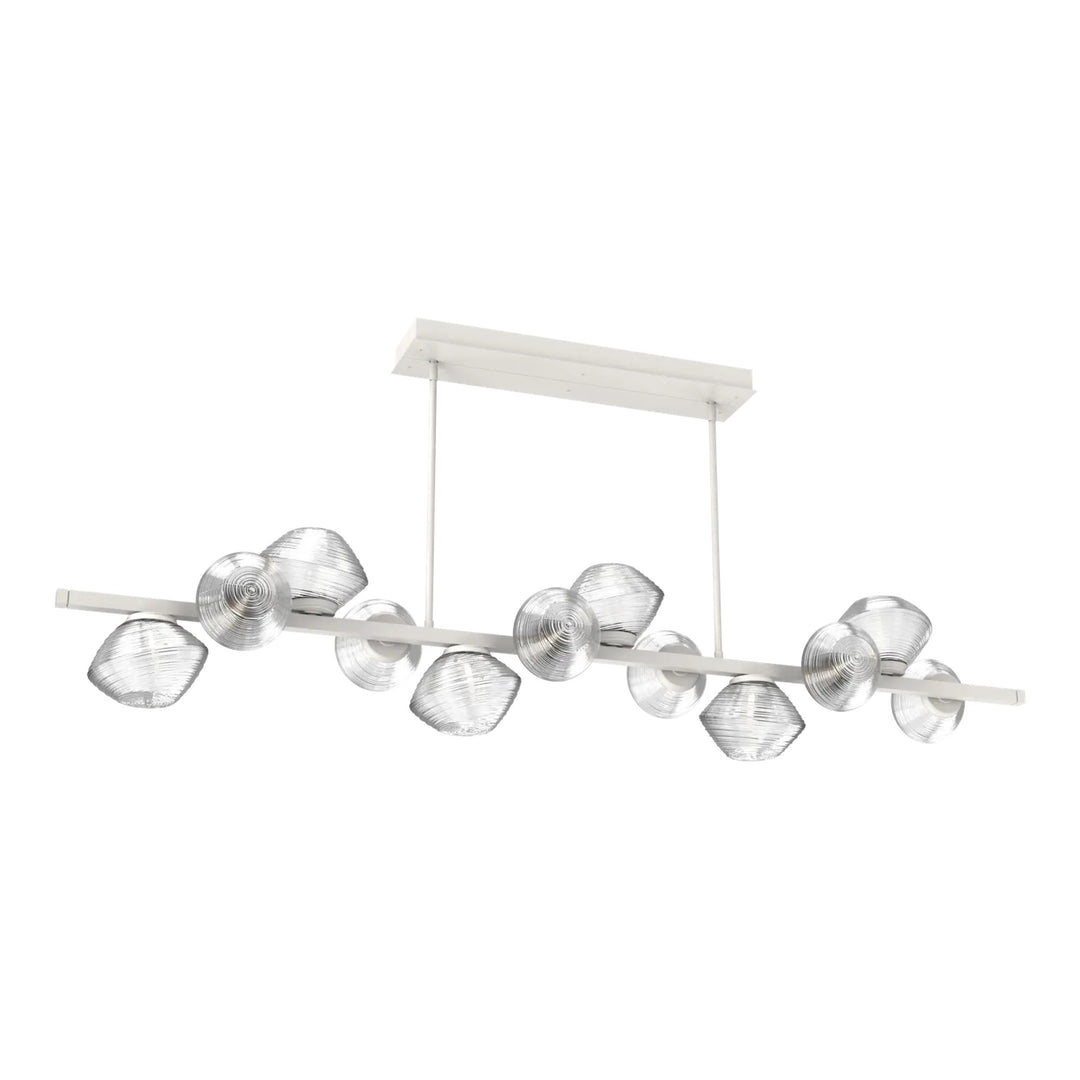 Mesa Twisted Branch Chandelier by Hammerton Studio 12 Lights in Salt White with Clear glass