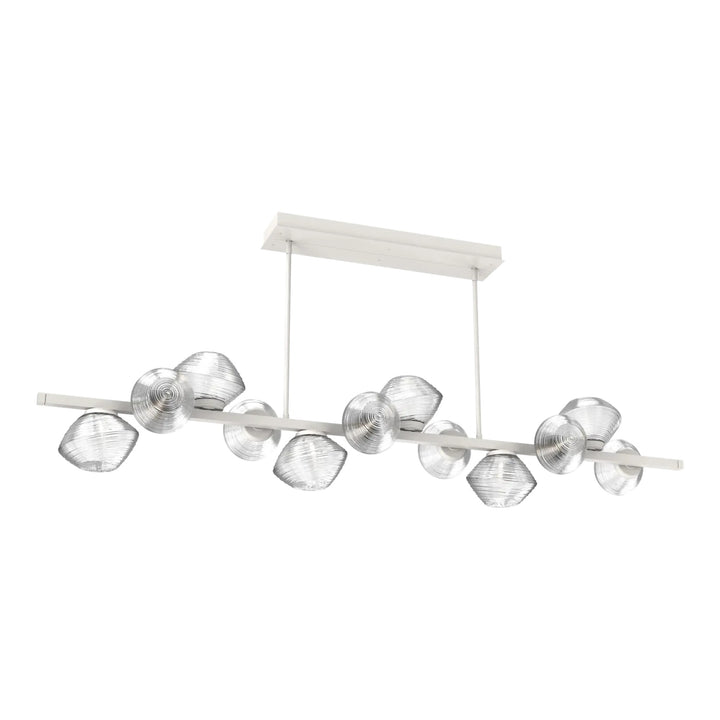 Mesa Twisted Branch Chandelier by Hammerton Studio 12 Lights in Salt White with Clear glass