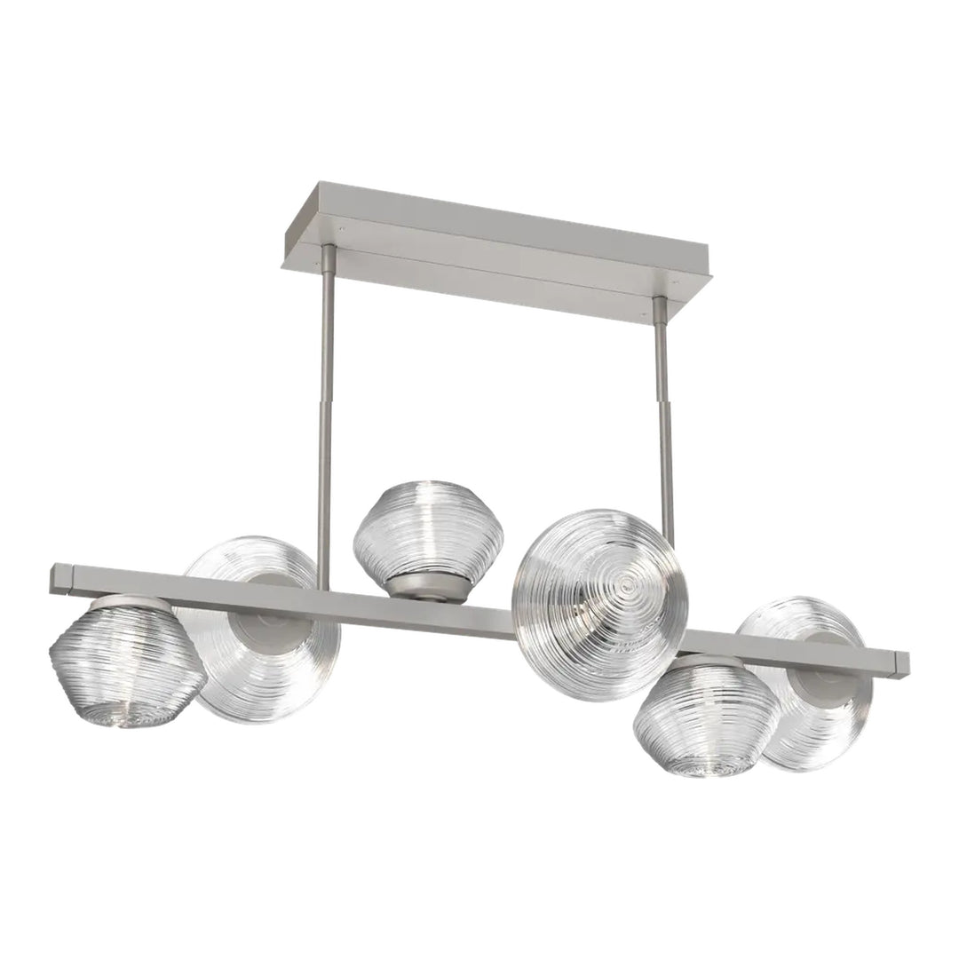 Mesa Twisted Branch Chandelier by Hammerton Studio 6 Lights in Beige Silver with Clear glass