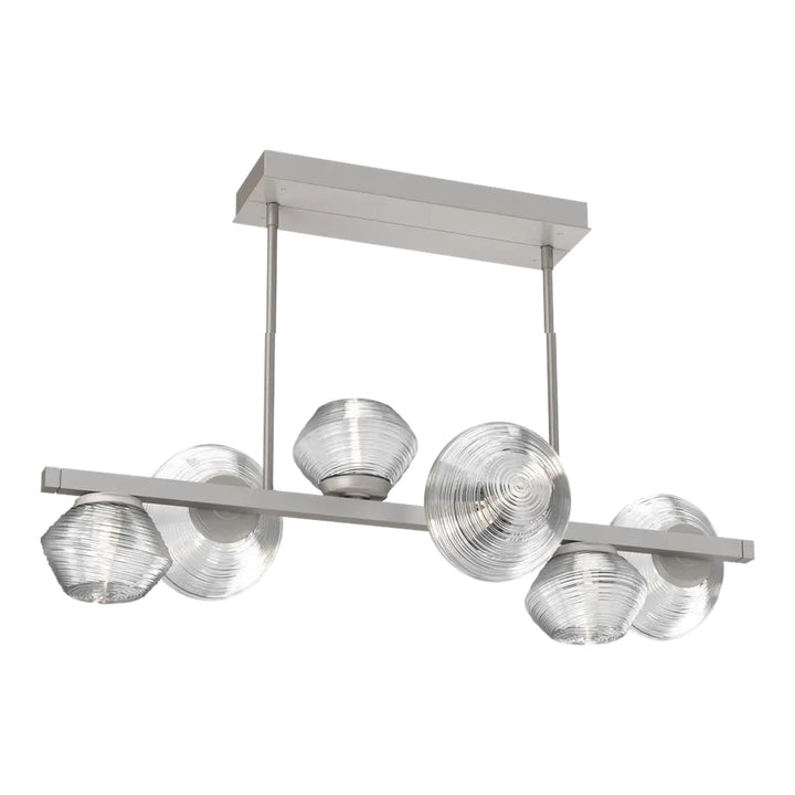 Mesa Twisted Branch Chandelier by Hammerton Studio 6 Lights in Beige Silver with Clear glass