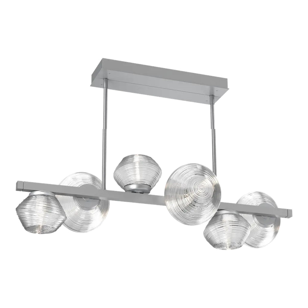 Mesa Twisted Branch Chandelier by Hammerton Studio 6 Lights in Classic Silver with Clear glass