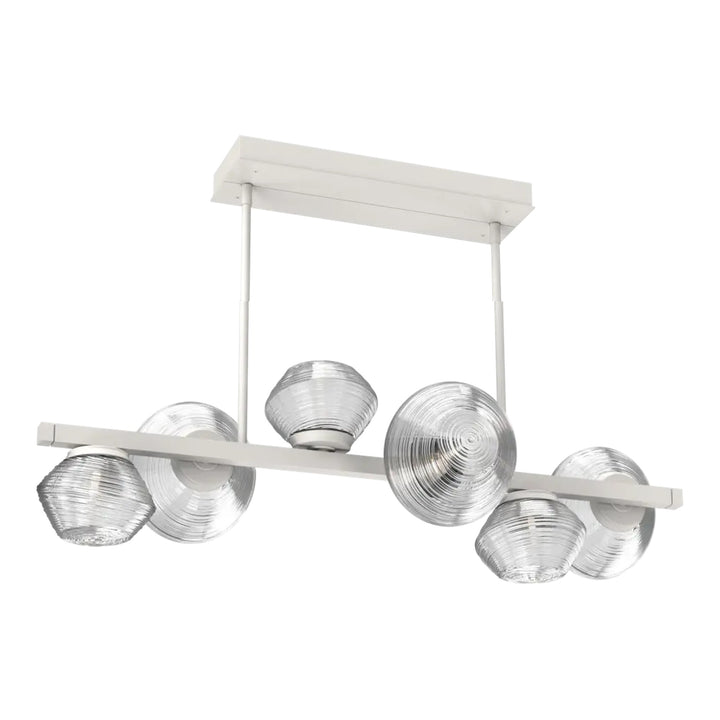 Mesa Twisted Branch Chandelier by Hammerton Studio 6 Lights in Salt White with Clear glass