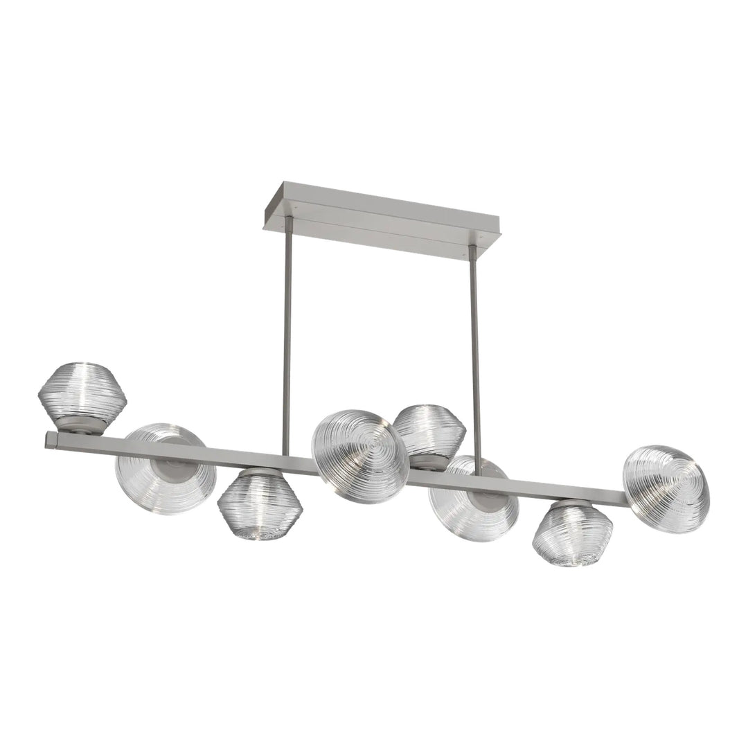 Mesa Twisted Branch Chandelier by Hammerton Studio 8 Lights in Beige Silver with Clear glass