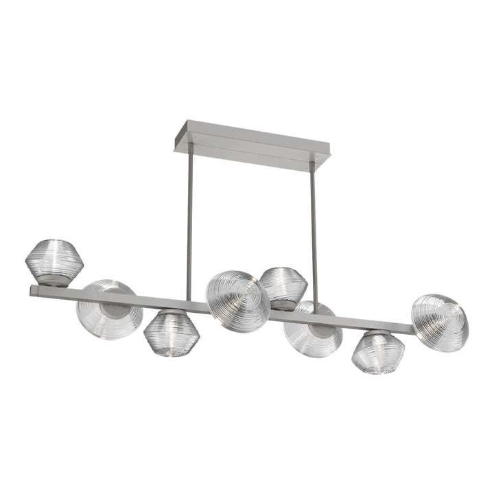 Mesa Twisted Branch Chandelier by Hammerton Studio 8 Lights in Beige Silver with Clear glass