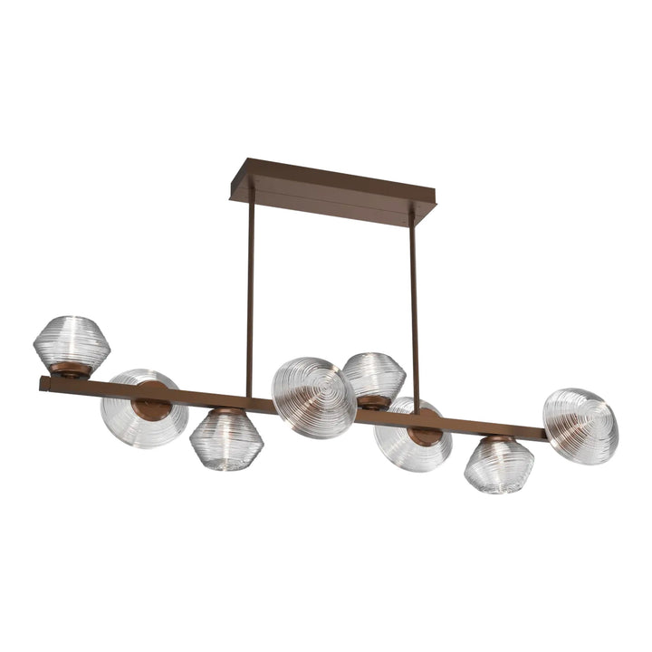 Mesa Twisted Branch Chandelier by Hammerton Studio 8 Lights in Burnished Bronze with Clear glass