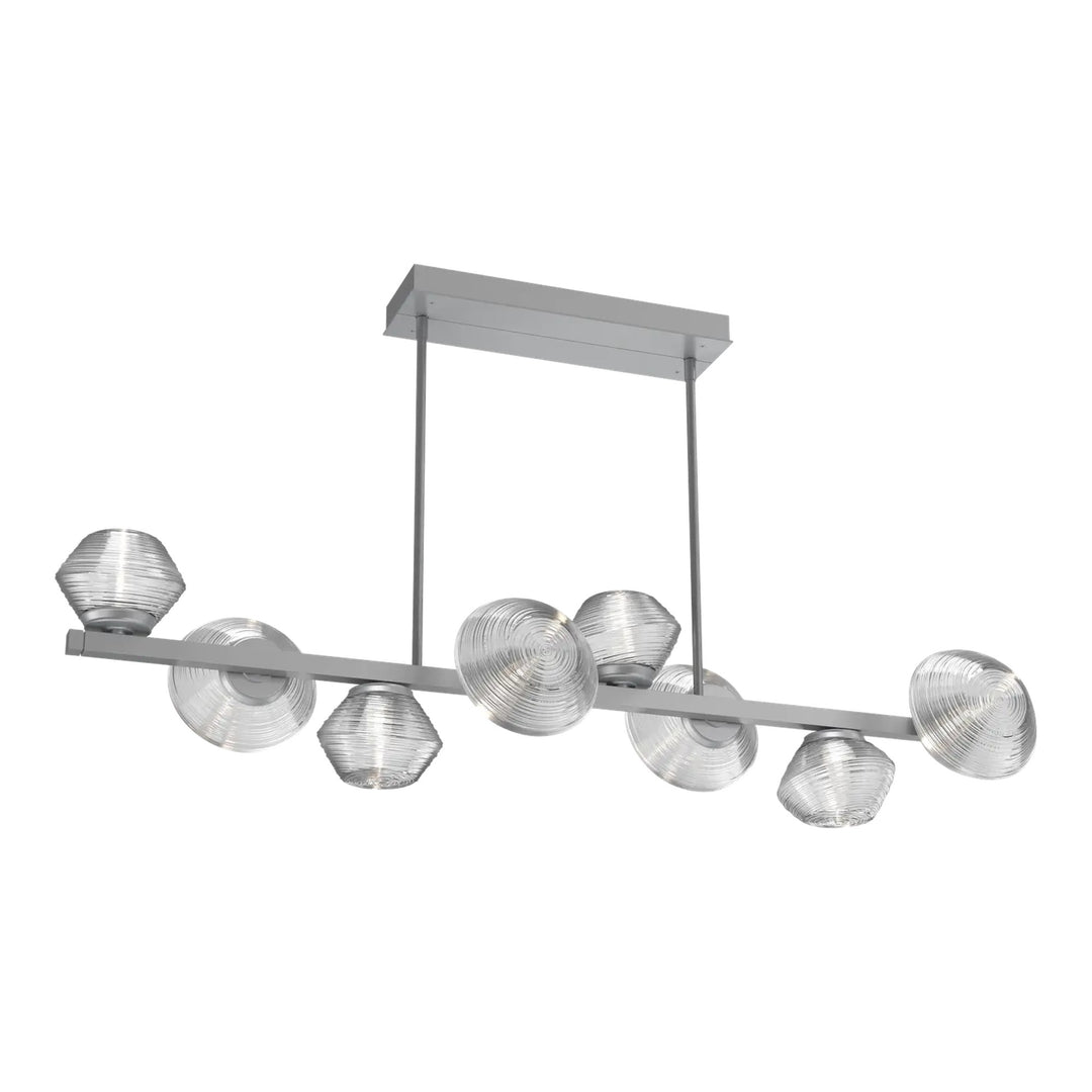 Mesa Twisted Branch Chandelier by Hammerton Studio 8 Lights in Classic Silver with Clear glass