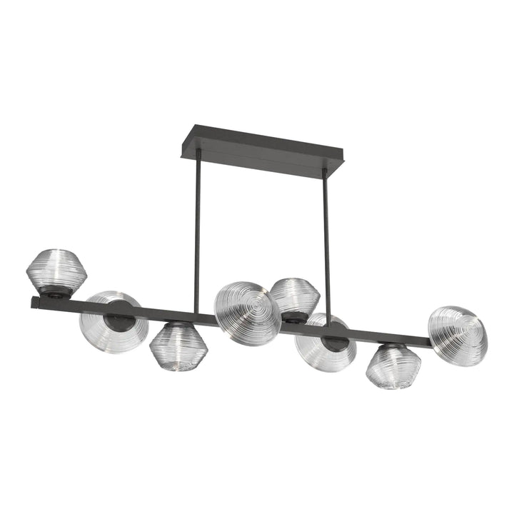 Mesa Twisted Branch Chandelier by Hammerton Studio 8 Lights in Graphite with Clear glass