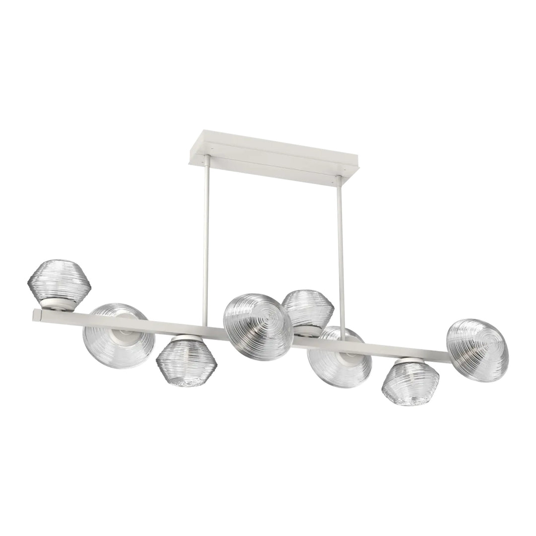 Mesa Twisted Branch Chandelier by Hammerton Studio 8 Lights in Salt White with Clear glass