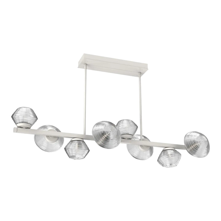 Mesa Twisted Branch Chandelier by Hammerton Studio 8 Lights in Salt White with Clear glass