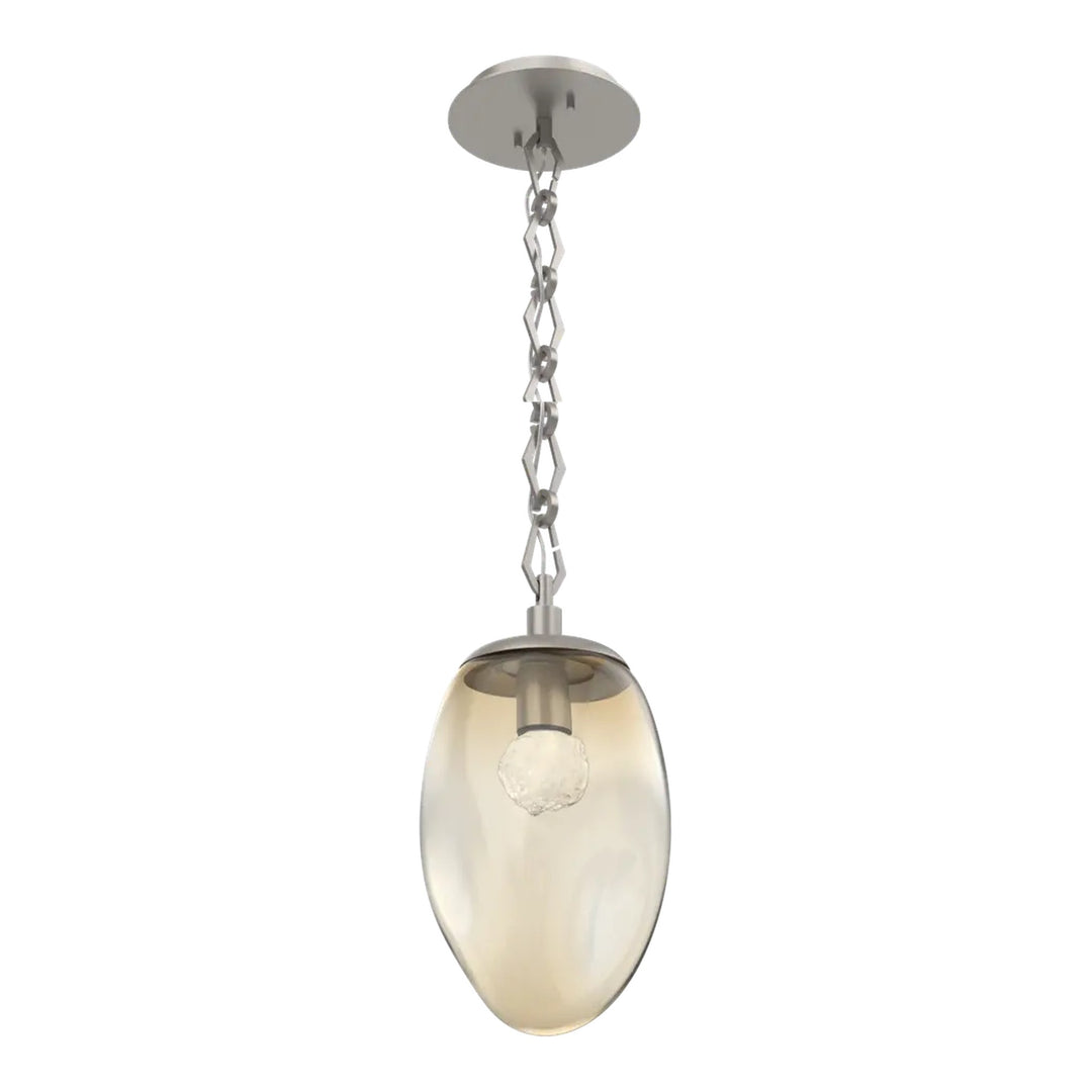 Meteo Pendant by Hammerton Studio – LED in Beige Silver on Diamond Chain
