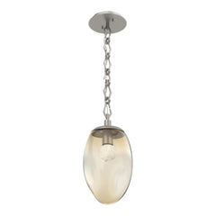 Meteo Pendant by Hammerton Studio – LED in Beige Silver on Diamond Chain