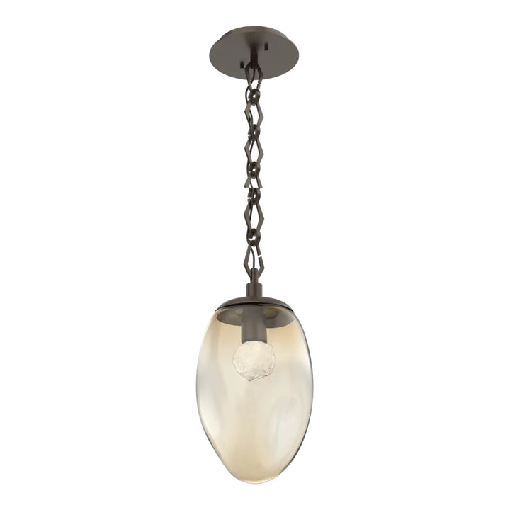 Meteo Pendant by Hammerton Studio – LED in Flat Bronze on Diamond Chain