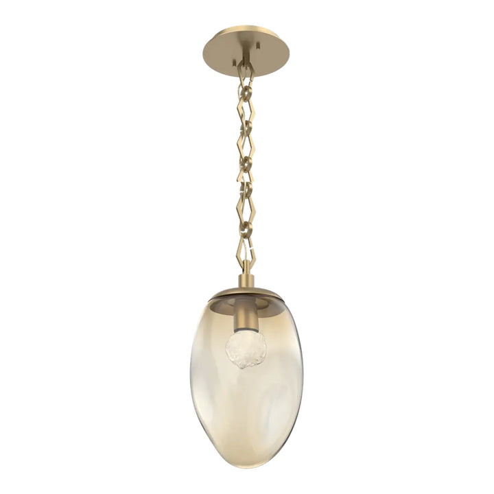 Meteo Pendant by Hammerton Studio – LED in Gilded Brass on Diamond Chain
