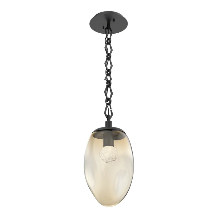 Meteo Pendant by Hammerton Studio – LED in Matte Black on Diamond Chain